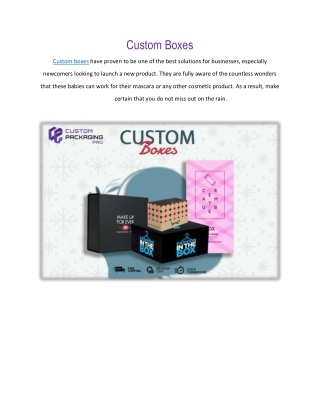 Custom Boxes