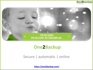 Online Data Backup Software - One2backup