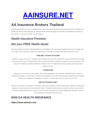 Car Insurance Thailand