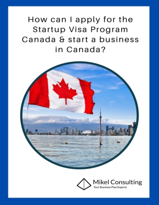How can I apply for the Startup Visa Program Canada & start a business in Canada