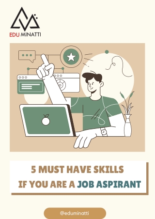 5 must have skills if you are a job aspirant