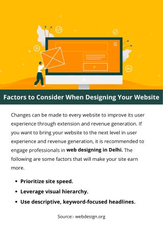 Factors to Consider When Designing Your Website