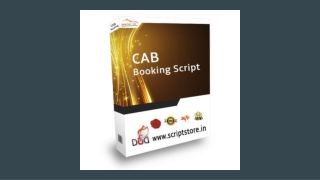 Best Readymade Cab Booking Script - SCRIPTSTORE.IN