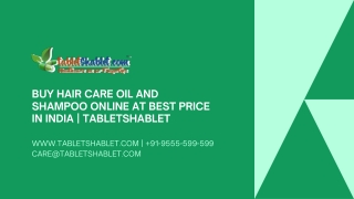 Hair Care Oil in India at Low Price | TabletShablet