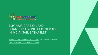 Shop Hair Care Oil and Shampoo at Low Price | TabletShablet