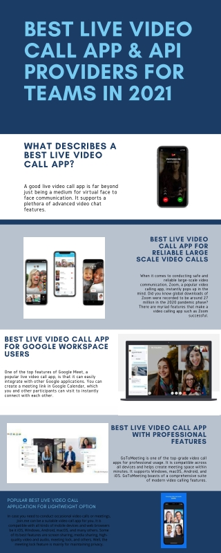 Best live video call app & API providers for teams in 2021 (1)