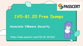 Associate VMware Security 1V0-81.20 Dumps