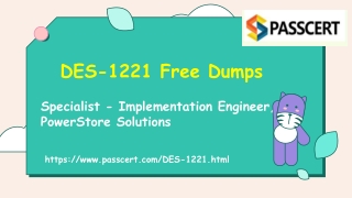 Download 2021 Free PowerStore Solutions DES-1221 Dumps