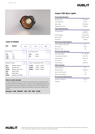 Buy Impair Indoor LED Recessed Spot Lights Online at Best Price