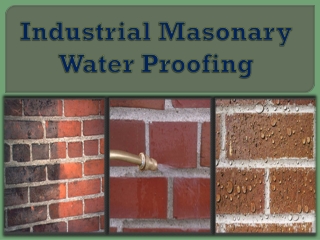 Industrial Masonary Water Proofing