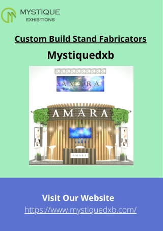 Custom Build Stand Fabricators | Mystiquedxb - UAE