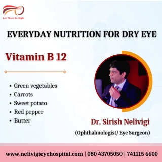 Nutrition for Dry eye | Best Eye Hospitals in Bellandur | Nelivigi Eye Hospital