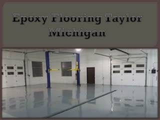 EPOXY FLOORING TAYLOR MICHIGAN