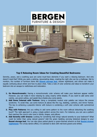 Vaughan Bassett Furniture - Bergen Furniture & Design