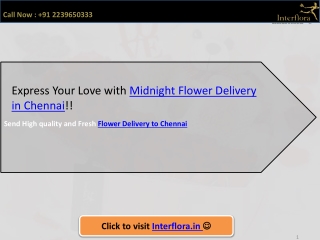 Midnight Flower Delivery in Chennai |Interflora India