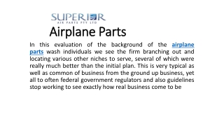 Airplane Parts