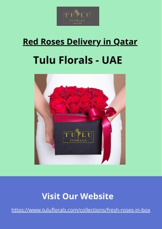Red Roses Delivery in Qatar | Tuluflorals - Qatar