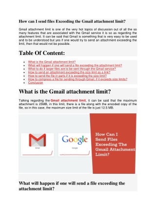 How can I send files exceeding the Gmail attachment limit?