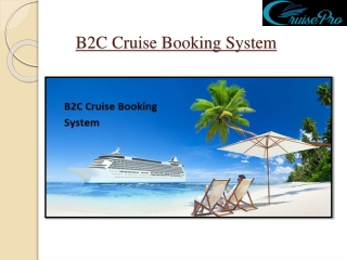B2C Cruise Booking System