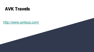 AVK Travels _  Bus Booking _ Reasonable Bus Tickets