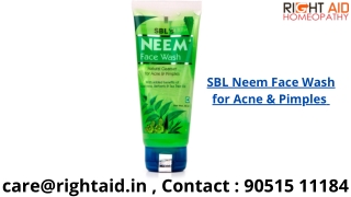 SBL Neem Face Wash for Acne & Pimples