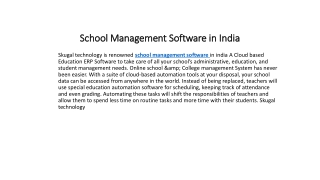 School Management Software in India