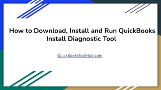 How to Download, Install and Run Install QuickBooks Diagnostic Tool