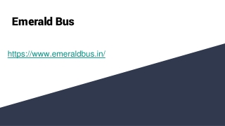 Emerald Bus _ Bus Booking _ Reasonable Bus Tickets