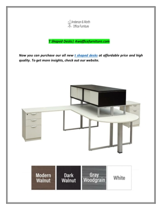 T Shaped Desks| Awofficefurniture.com