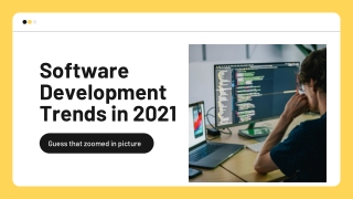 Software Development Trends in 2021