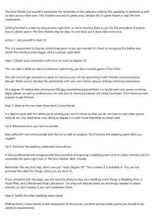 Sims 4 Guide