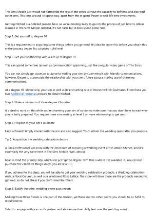 Sims 4 Guide