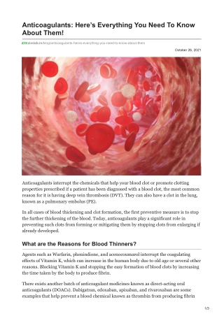 zimlab.in-Anticoagulants Heres Everything You Need To Know About Them