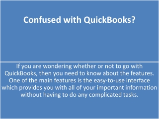 Confused with QuickBooks