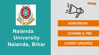 Nalanda University - [NU], Nalanda