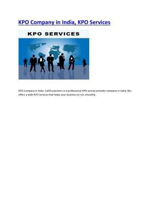 KPO Company in India, KPO Services-converted