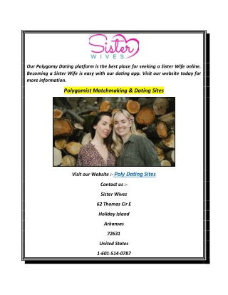 Polygamist Matchmaking & Dating Sites