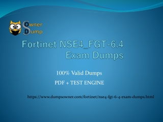 Boost Your Preparation With NSE4_FGT-6.4 Online Practice Software - DumpsOwner