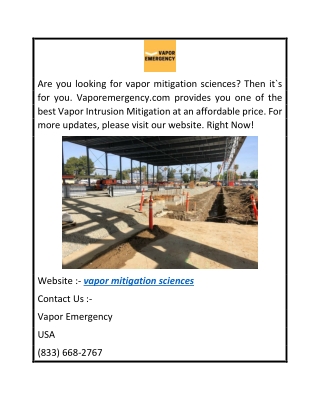 vapor mitigation sciences  Vaporemergency