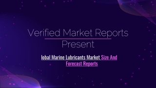 Global Marine Lubricants Market