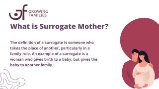 What is Surrogate Mother