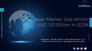 Feldspar Market Size Worth USD 1.10 Billion in 2028