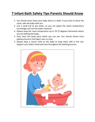 7 Infant Bath Safety Tips Parents Should Know