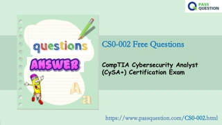 2021 Update CompTIA CySA  CS0-002 Questions and answers