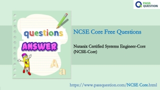 2021 Update Nutanix NCSE Core Questions and answers