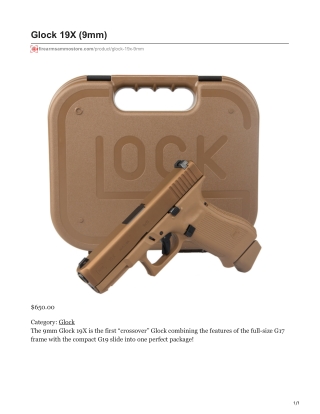Glock 19X (9mm)