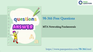 MTA Networking Fundamentals 98-366 Questions and answers