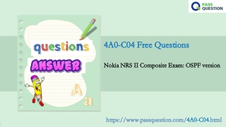 Nokia NRS II Composite Exam OSPF version 4A0-C04 Exam Questions