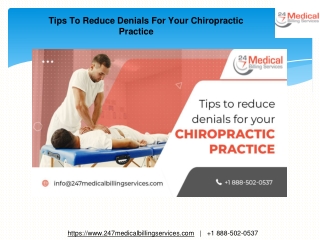 Tips To Reduce Denials For Your Chiropractic Practice