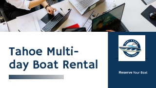 Multi Day Boat Rental in Lake Tahoe- Rent A Boat